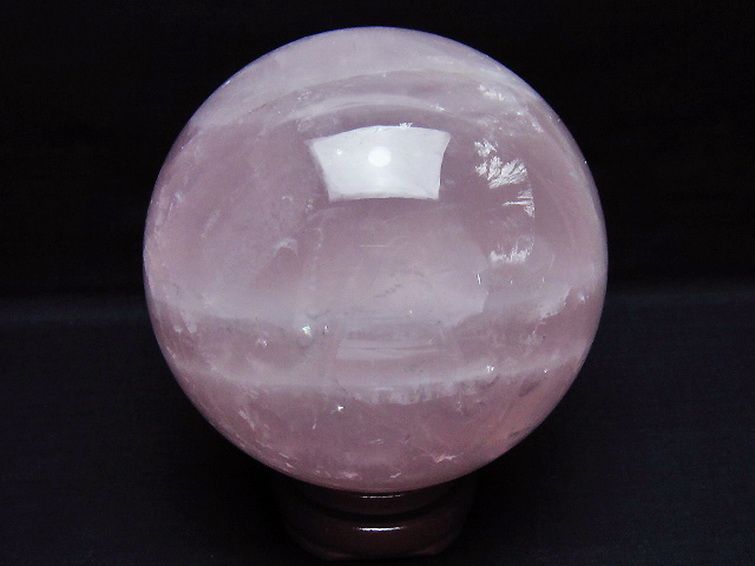 1.7Kg ローズクォーツ 丸玉 110mm [t456-15527] 3枚目