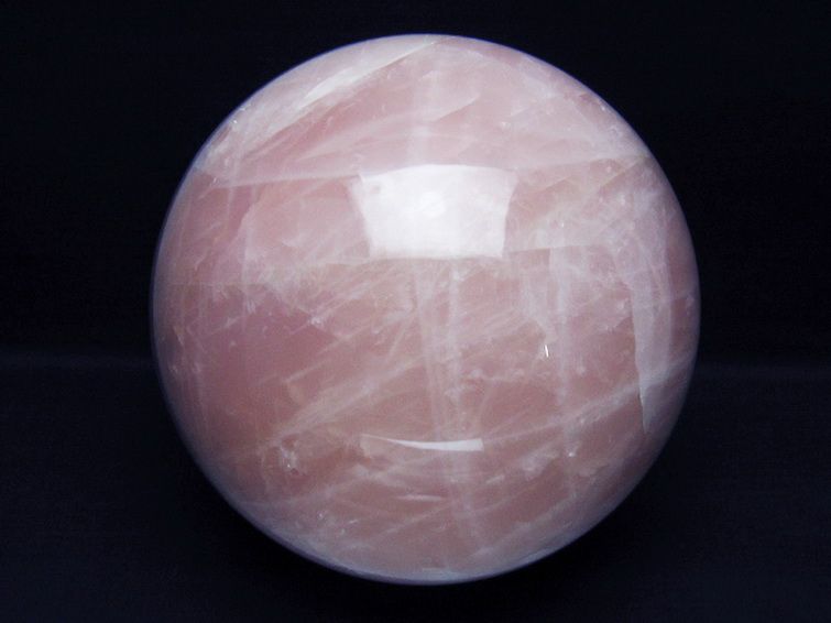 7.7Kg ローズクォーツ 丸玉 180mm [t456-15552] 1枚目