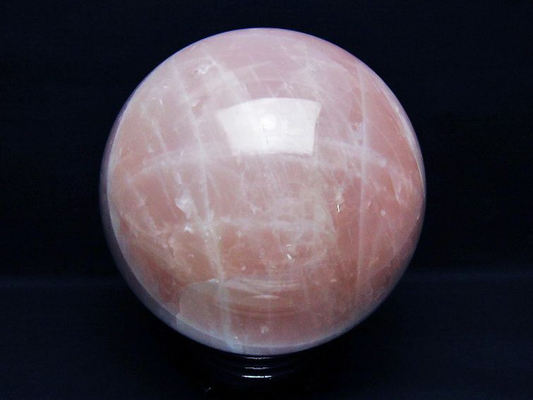 7.7Kg ローズクォーツ 丸玉 180mm [t456-15552] 3枚目