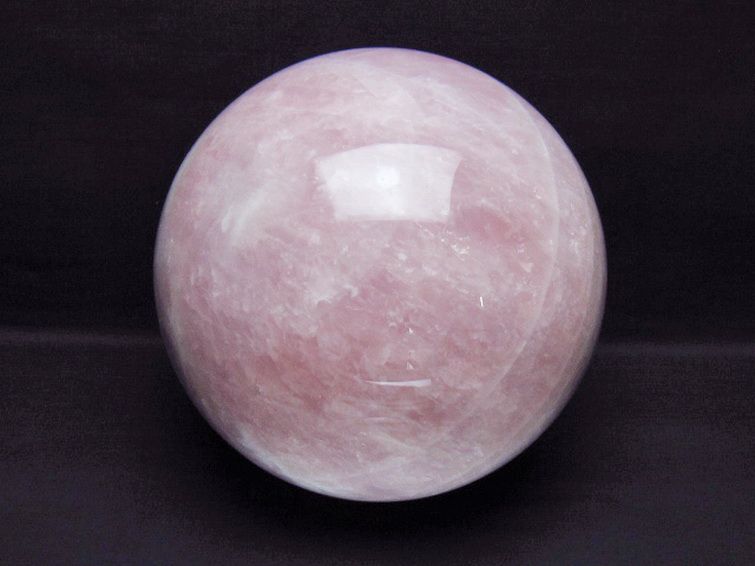 12.2Kg ローズクォーツ 丸玉 210mm [t456-15553] 1枚目