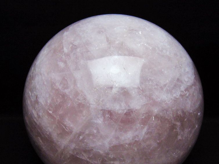 10Kg ローズクォーツ 丸玉 195mm [t456-15555] 2枚目