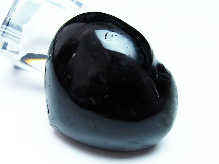 モリオン 純天然 黒水晶 ハート 置物[T457-3284] 3枚目