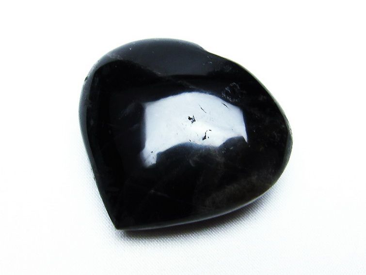 モリオン 純天然 黒水晶 ハート 置物[T457-3442] 3枚目