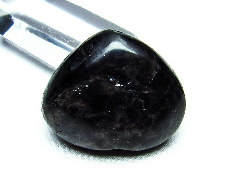 モリオン 純天然 黒水晶 ハート 置物[T457-3497] 3枚目