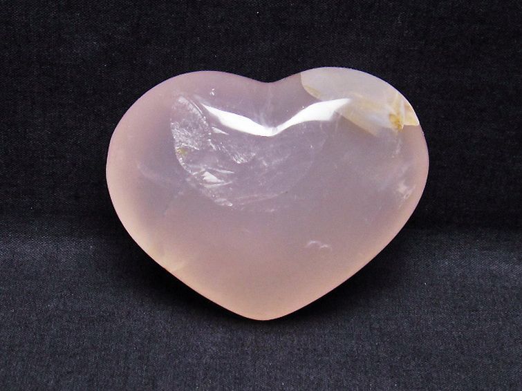 ローズクォーツハート 置物[T457-3702] 1枚目