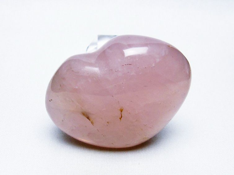 ローズクォーツハート 置物[T457-3825] 1枚目