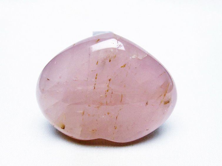 ローズクォーツハート 置物[T457-3825] 3枚目