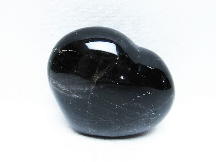 モリオン 純天然 黒水晶 ハート 置物[T457-4098] 2枚目