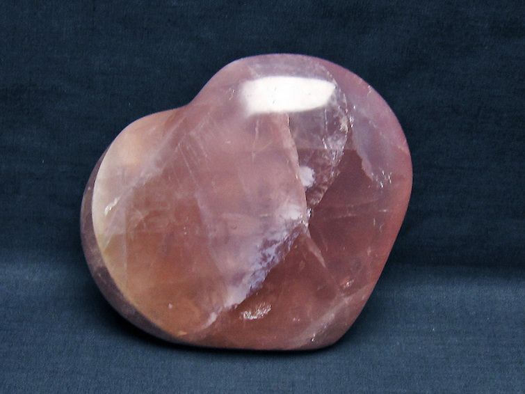 ローズクォーツハート 置物 [t457-4292] 2枚目