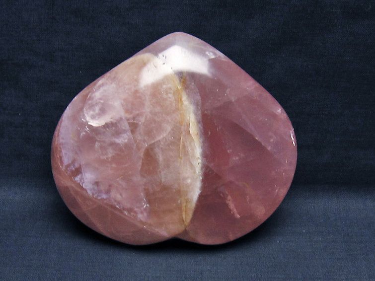 ローズクォーツハート 置物 [t457-4292] 3枚目