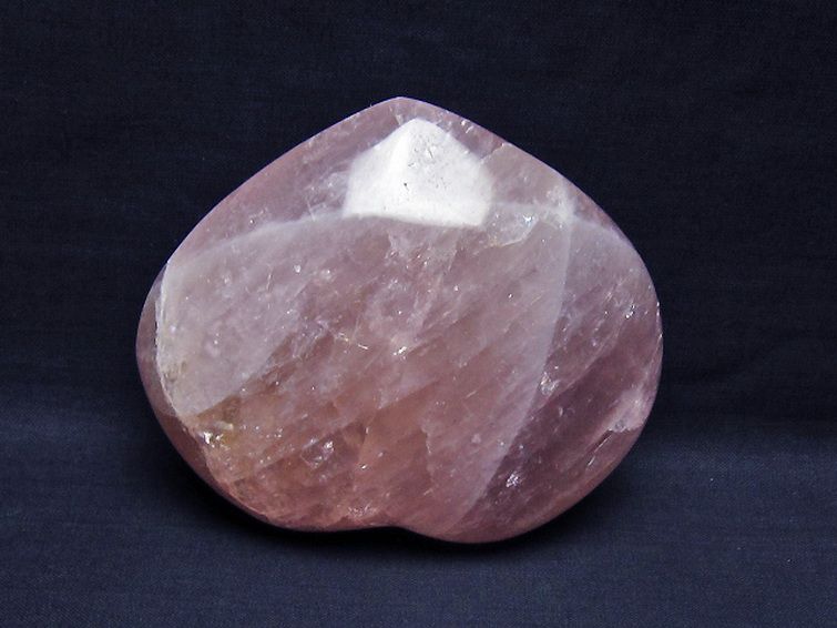 ローズクォーツハート 置物 [t457-4305] 3枚目