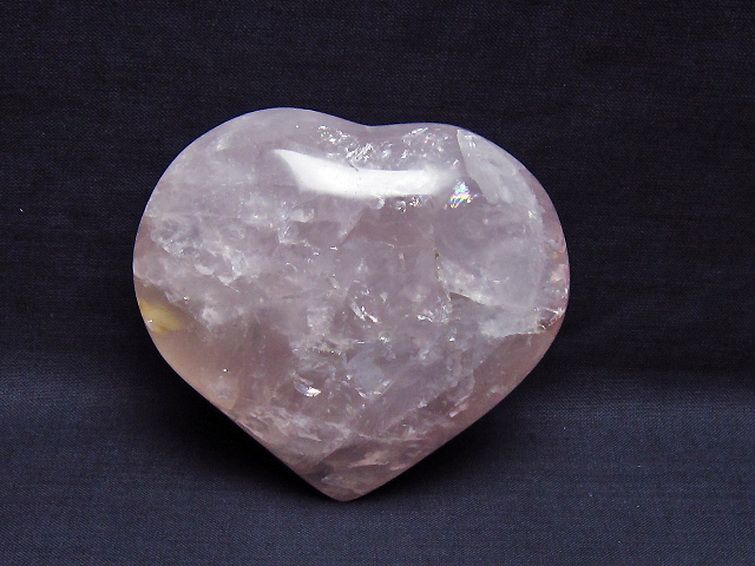 ローズクォーツハート 置物[T457-4322] 1枚目