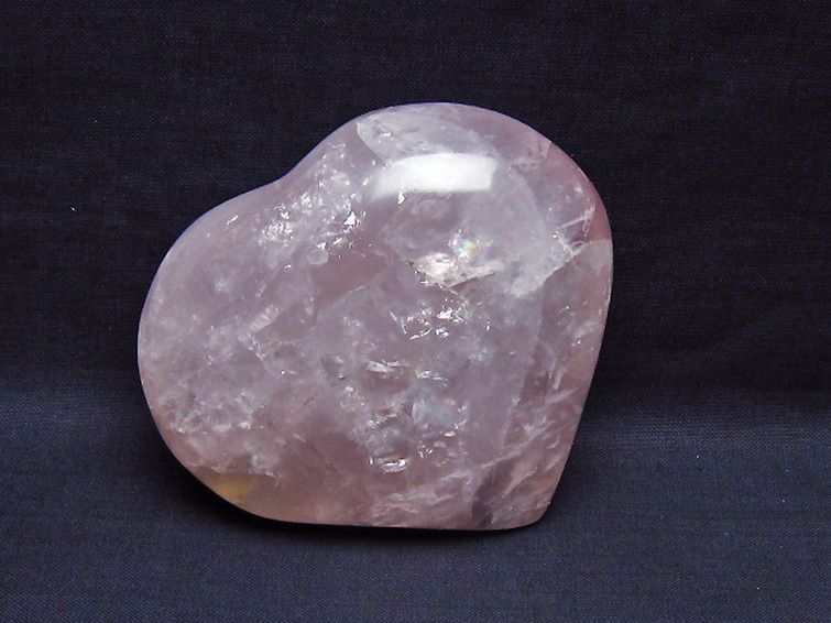 ローズクォーツハート 置物[T457-4322] 2枚目