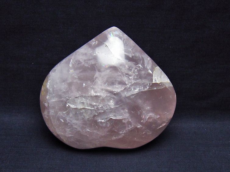 ローズクォーツハート 置物[T457-4322] 3枚目