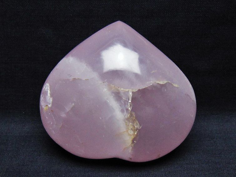 ローズクォーツハート 置物 [t457-4375] 3枚目