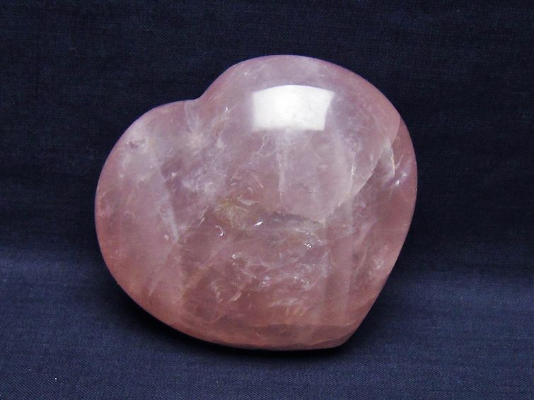ローズクォーツハート 置物 [t457-4443] 2枚目