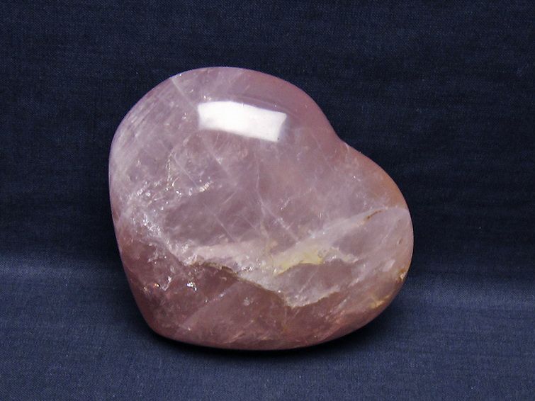 ローズクォーツハート 置物 [t457-4458] 1枚目