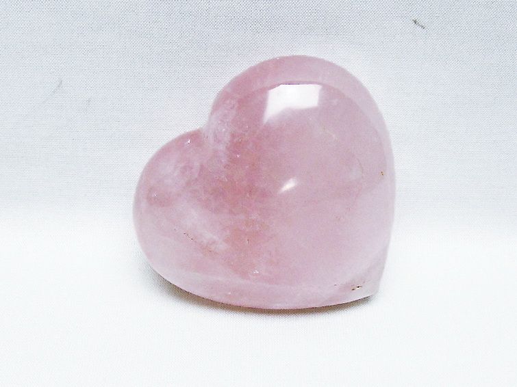 ローズクォーツハート 置物 [t457-4510] 2枚目