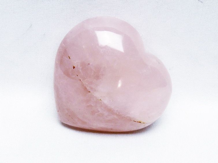 ローズクォーツハート 置物 [t457-4511] 1枚目