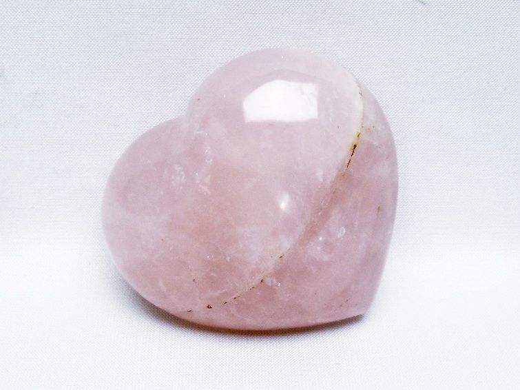 ローズクォーツハート 置物 [t457-4511] 2枚目