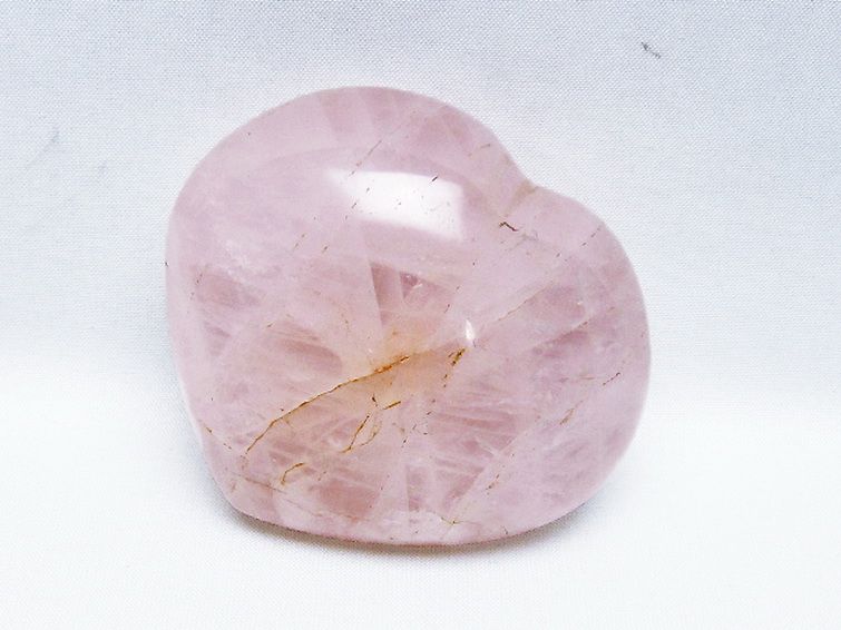 ローズクォーツハート 置物 [t457-4516] 2枚目