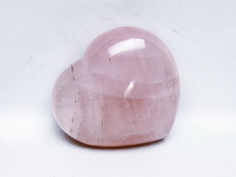 ローズクォーツハート 置物 [t457-4527] 1枚目