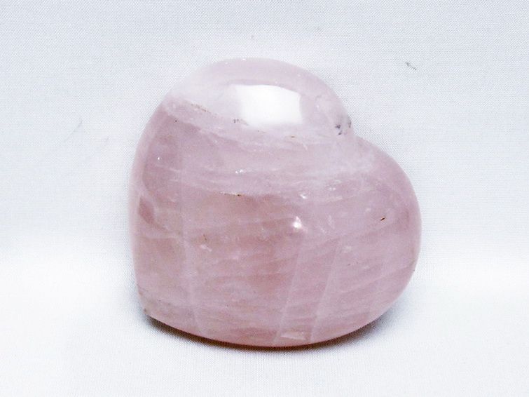 ローズクォーツハート 置物 [t457-4527] 2枚目