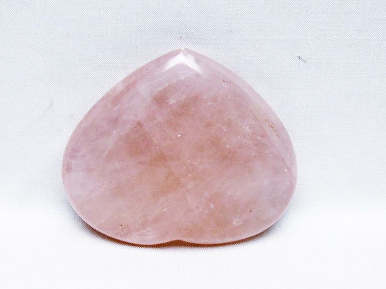 ローズクォーツハート 置物 [t457-4543] 3枚目