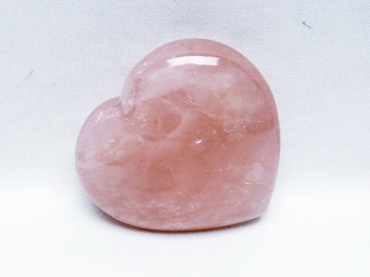 ローズクォーツハート 置物 [t457-4558] 2枚目
