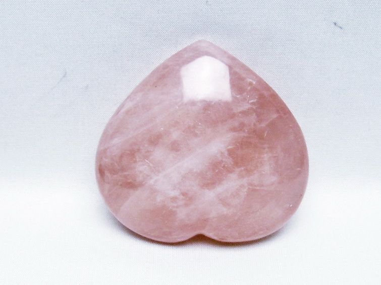 ローズクォーツハート 置物 [t457-4558] 3枚目