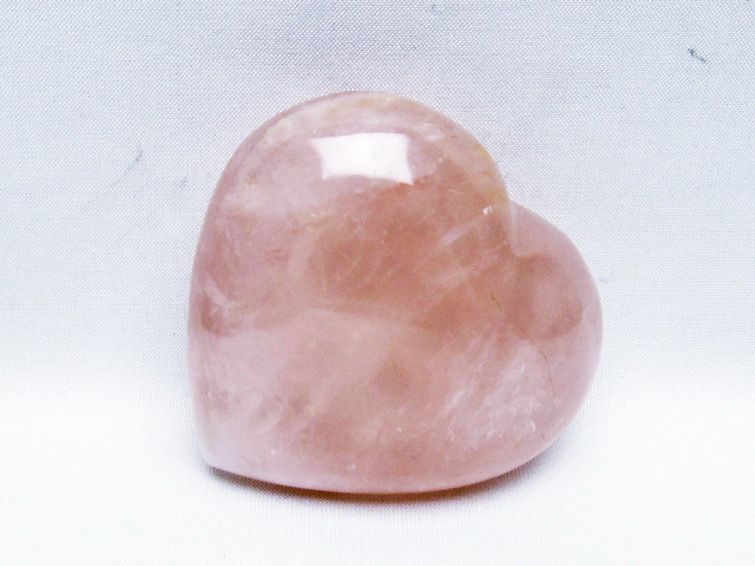 ローズクォーツハート 置物 [t457-4561] 2枚目