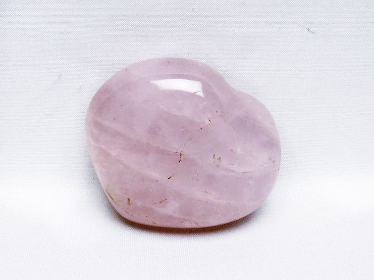 ローズクォーツハート 置物 [t457-4562] 1枚目
