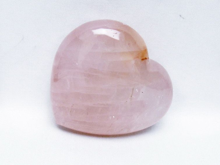 ローズクォーツハート 置物 [t457-4571] 1枚目