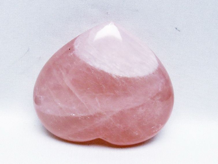 ローズクォーツハート 置物 [t457-4581] 3枚目