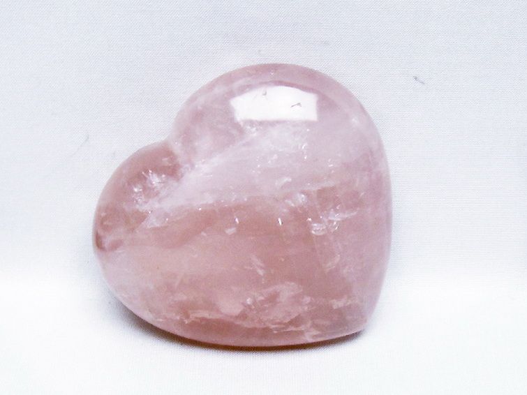 ローズクォーツハート 置物 [t457-4582] 2枚目