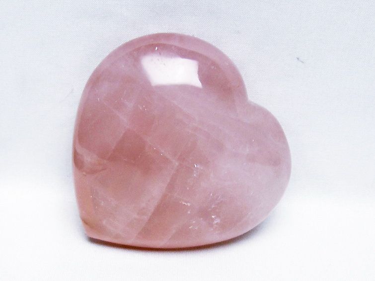 ローズクォーツハート 置物 [t457-4590] 2枚目