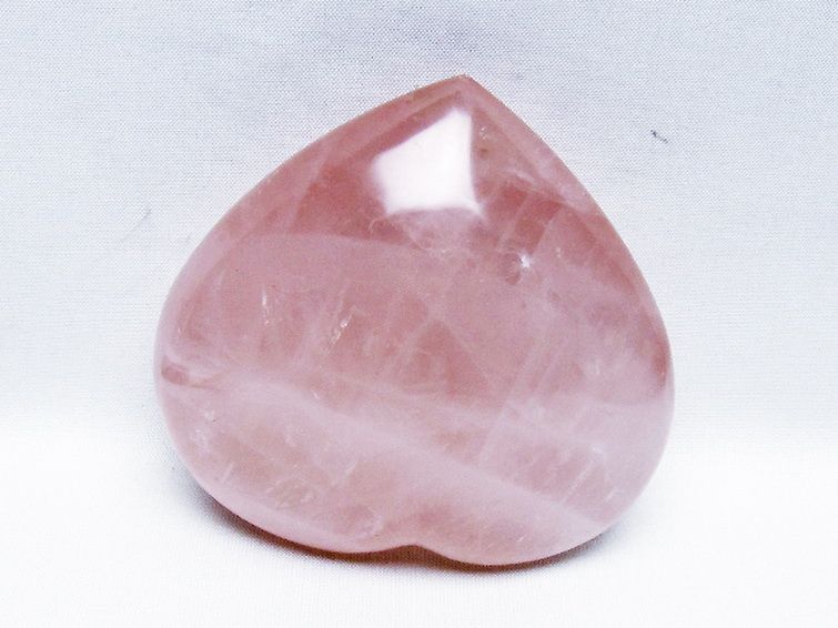 ローズクォーツハート 置物 [t457-4590] 3枚目