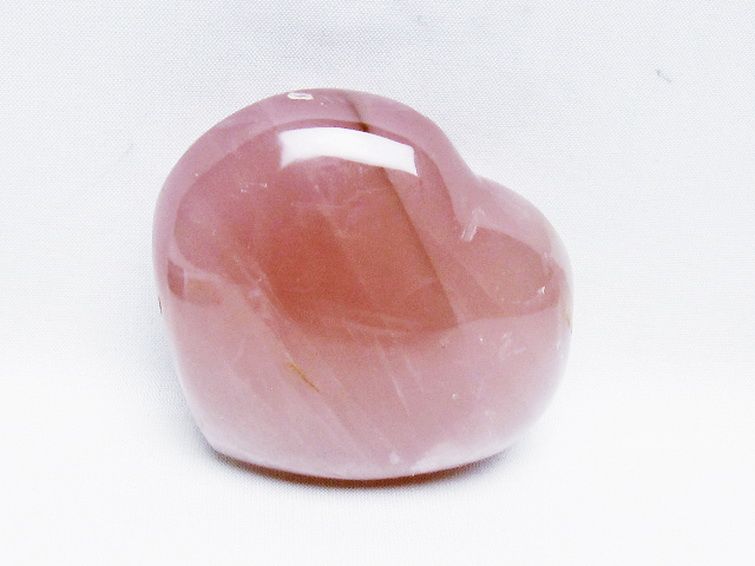 ローズクォーツハート 置物 [t457-4594] 1枚目