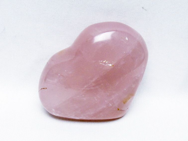 ローズクォーツハート 置物[t457-4597]