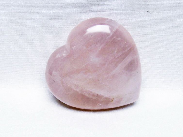 ローズクォーツハート 置物 [t457-4598] 2枚目