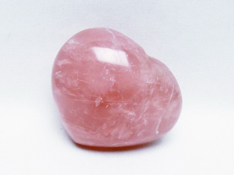 ローズクォーツハート 置物 [t457-4604] 1枚目