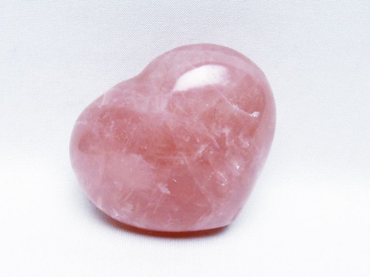 ローズクォーツハート 置物 [t457-4604] 2枚目
