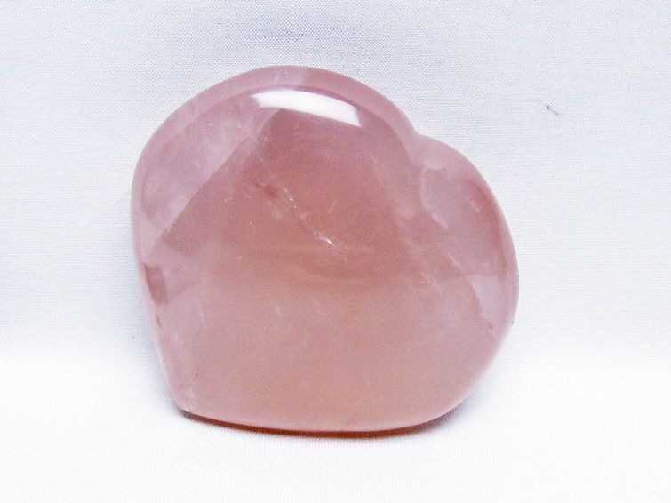 ローズクォーツハート 置物 [t457-4612] 1枚目