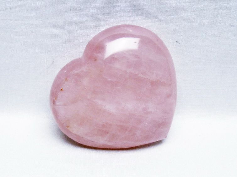 ローズクォーツハート 置物 [t457-4640] 1枚目