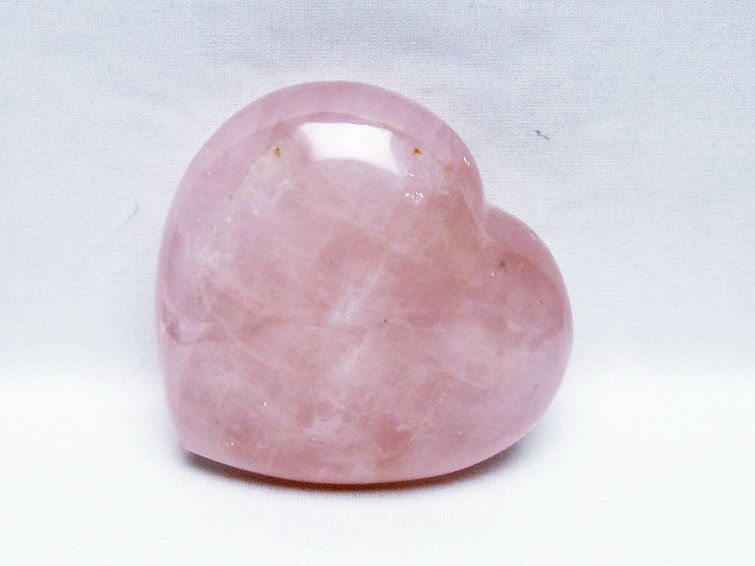 ローズクォーツハート 置物 [t457-4640] 2枚目