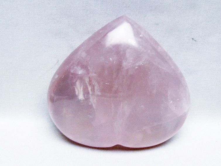 ローズクォーツハート 置物 [t457-4645] 3枚目