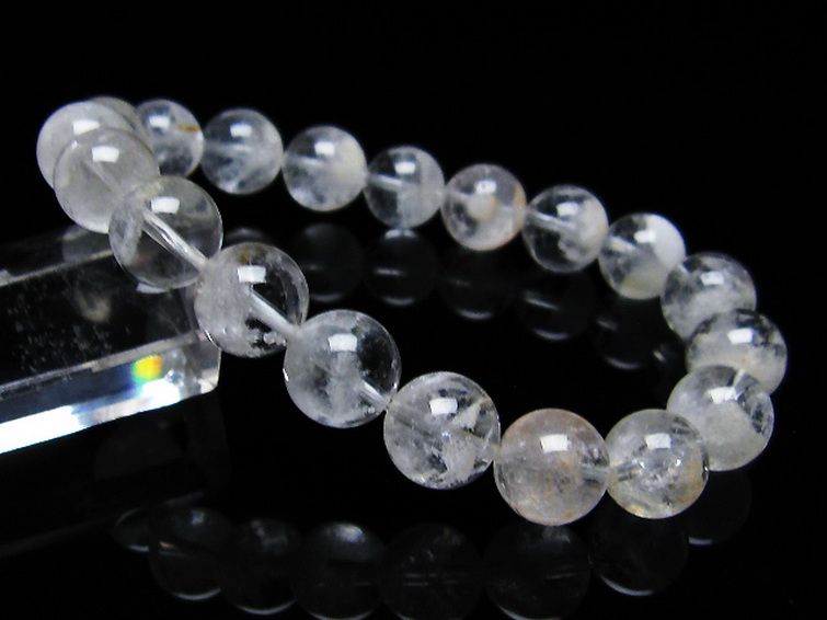 ラビットヘア ファントム 水晶 ブレスレット 10mm [T458-1012] 1枚目