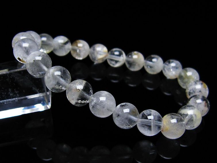 ラビットヘア ファントム 水晶 ブレスレット 9mm [T458-1020] 1枚目