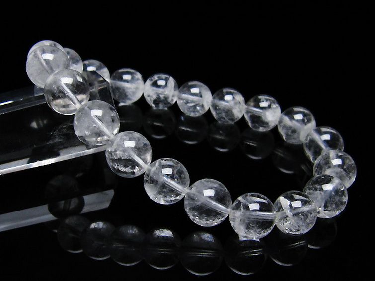 ラビットヘア ファントム 水晶 ブレスレット 10mm [T458-1176] 1枚目