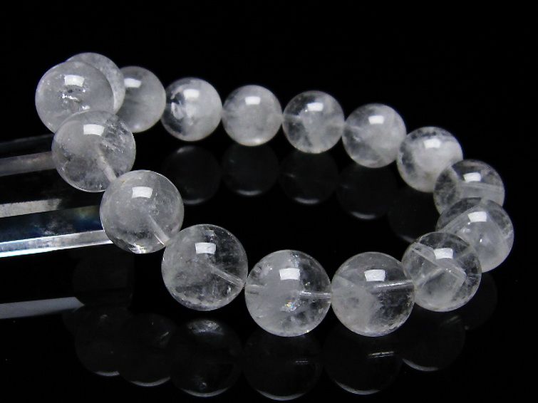 ラビットヘア ファントム 水晶 ブレスレット 14mm [T458-1214] 1枚目